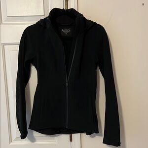 NWOT Athleta Black Zip-Up Hoodie size XXS TTP